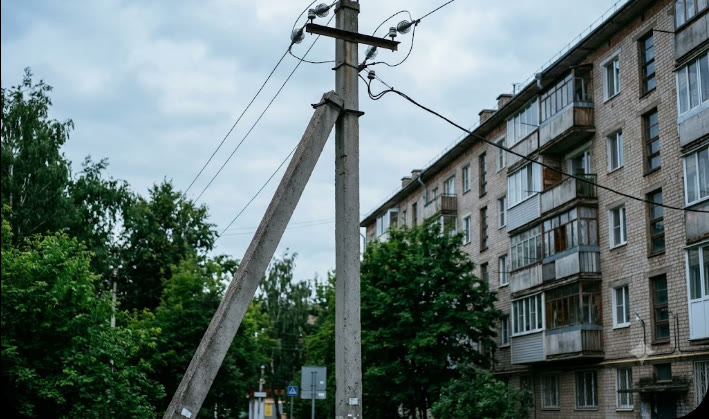 Ввод электроснабжения к зданию по воздушной линии — типовая точка присоединения, где составляют акты о безучётном и бездоговорном потреблении